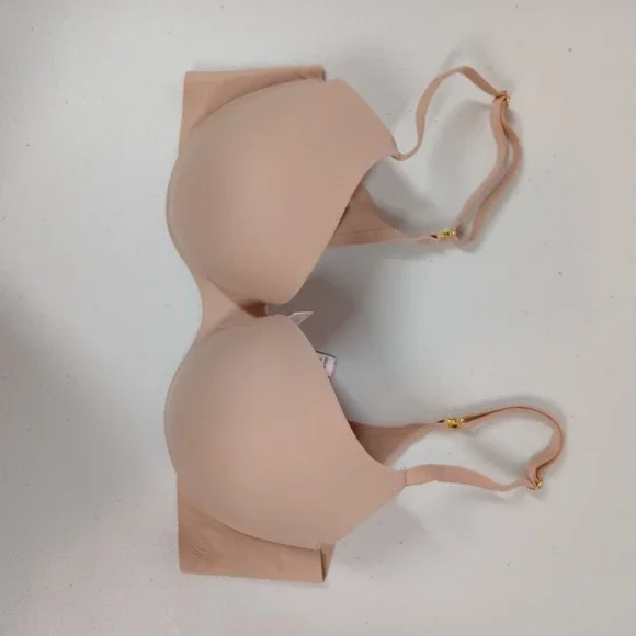 Bundle Victoria's Secret Bras Women 32D Black Nude White Demi T Shirt Bras - Picture 2 of 16